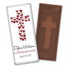 Confirmation Personalized Embossed Cross Chocolate Bar Hearts Cross