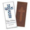 Confirmation Personalized Embossed Cross Chocolate Bar Hearts Cross