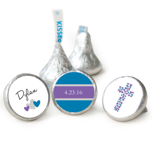 Confirmation Personalized Hershey's Kisses Hearts Cross Assembled Kisses