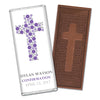 Confirmation Personalized Embossed Cross Chocolate Bar