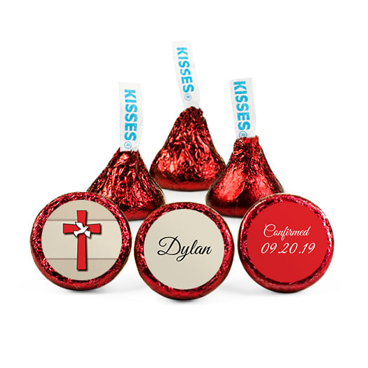 Personalized Confirmation Red Cross Deluxe Candy Buffet