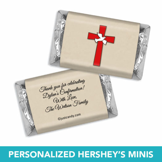 Personalized Confirmation Red Cross Deluxe Candy Buffet