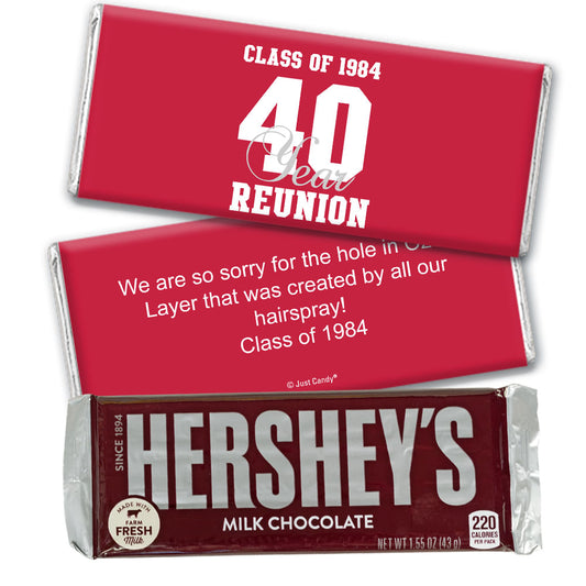 Class Reunion Personalized Hershey's Milk Chocolate Bar Milestone