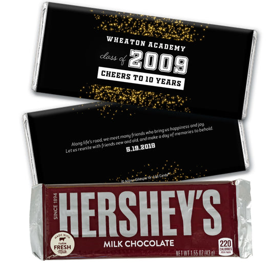 Personalized Class Reunion Reunion Sparkles Hershey's Hershey's Milk Chocolate Bar & Wrapper