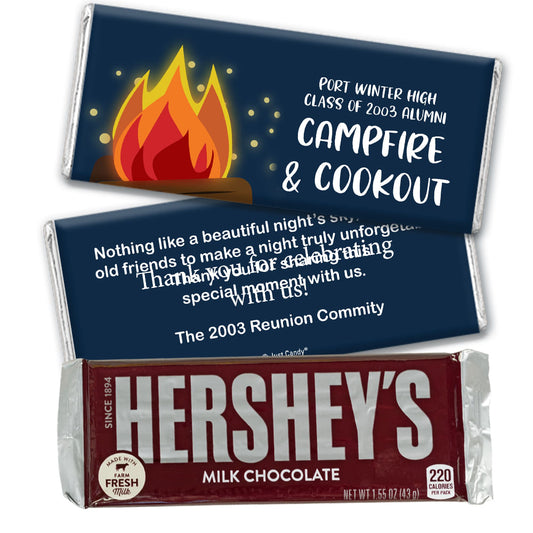 Personalized Campfire Reunion Hershey's Milk Chocolate Bar