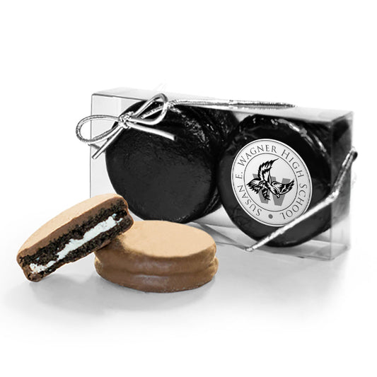 Personalized Graduation School Logo 2PK Chocolate Covered Oreo Cookies