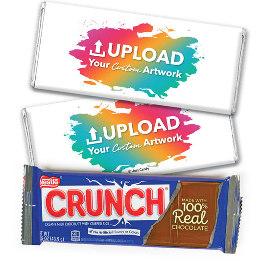 Personalized Add Your Custom Artwork Nestle's Crunch Chocolate Bar & Wrapper