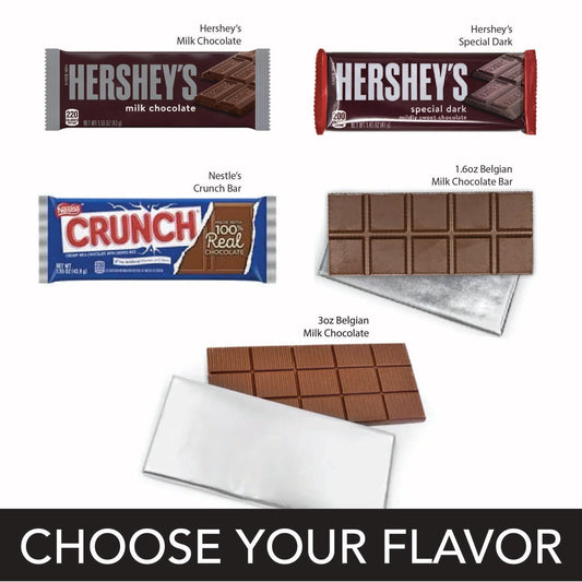 Personalized Add Your Custom Artwork Chocolate Bar & Wrapper