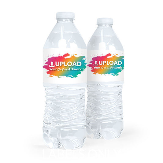 Personalized Add Your Artwork Custom Water Bottle Sticker Labels (5 Labels)