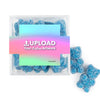 Custom Add Your Artwork JUST CANDY� favor cube with Sugar Sanded Gummy Bears