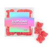 Custom Add Your Artwork JUST CANDY� favor cube with Sugar Sanded Gummy Bears