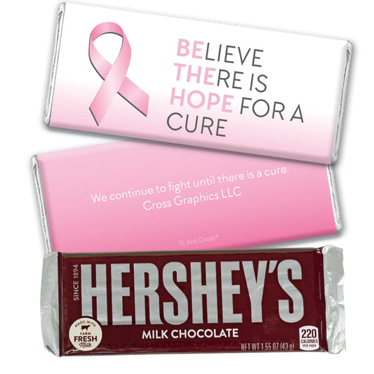 Personalized Breast Cancer Awareness Be the Hope Hershey's Milk Chocolate Bar & Wrapper