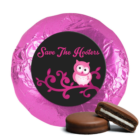 Personalized Breast Cancer Awareness Save the Hooters Chocolate Covered Oreos