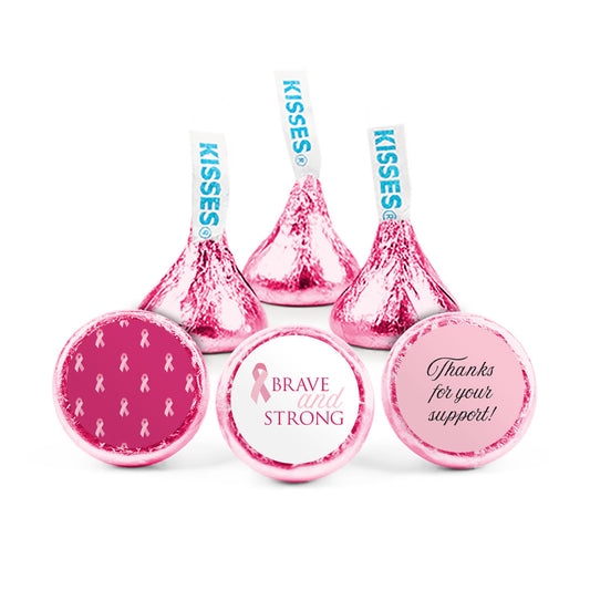 Personalized Breast Cancer Awareness Brave and Strong Hershey's Kisses