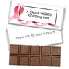 Personalized Awareness Ribbons Belgian Chocolate Bar