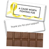 Personalized Awareness Ribbons Belgian Chocolate Bar