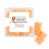 Personalized Awareness Ribbons JUST CANDY� favor cube with Sugar Sanded Gummy Bears