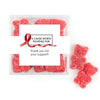 Personalized Awareness Ribbons JUST CANDY� favor cube with Sugar Sanded Gummy Bears