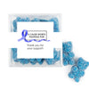 Personalized Awareness Ribbons JUST CANDY� favor cube with Sugar Sanded Gummy Bears