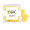 Personalized Awareness Ribbons JUST CANDY� favor cube with Sugar Sanded Gummy Bears