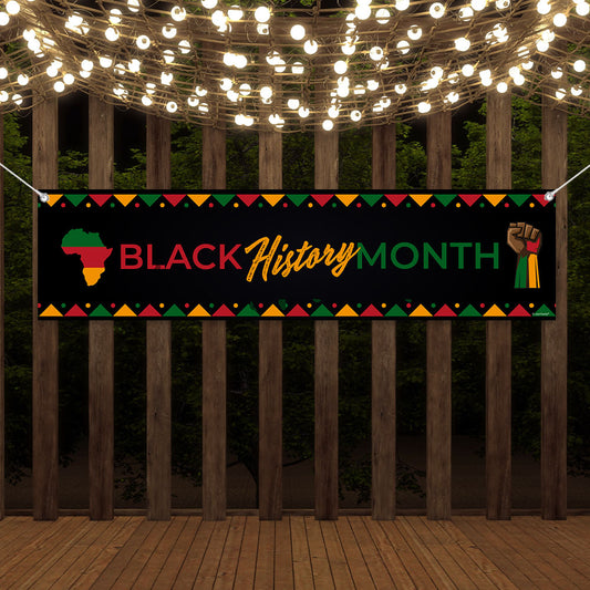 Black History Month 5 Ft. Banner