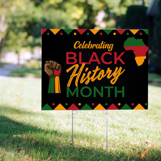 Black History Month Yard Sign