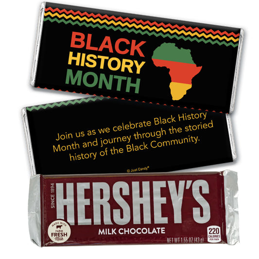 Black History Month Personalized Hershey's Milk Chocolate Bar