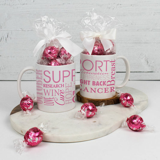 Breast Cancer Hope 11oz Mug with Lindor Truffles - Win