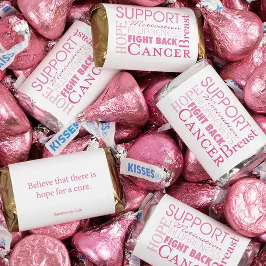 Breast Cancer Awareness Hershey's Miniatures and Kisses