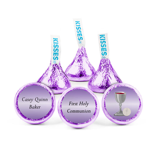 Communion Personalized Hershey's Kisses Classic Cross Assembled Kisses