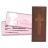 Communion Embossed Cross Chocolate Bar Child in Prayer