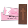 Communion Embossed Cross Chocolate Bar Child in Prayer