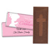 Communion Embossed Cross Chocolate Bar Child in Prayer