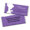 Communion Personalized Chocolate Bar Wrappers Child in Prayer