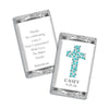 Communion Personalized Hershey's Miniatures Wrappers Dots Cross