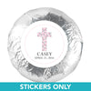 Communion 1.25" Sticker Dots Cross (48 Stickers)