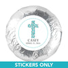 Communion 1.25" Sticker Dots Cross (48 Stickers)