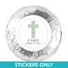 Communion 1.25" Sticker Dots Cross (48 Stickers)