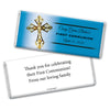 Communion Personalized Chocolate Bar Wrappers Gold Cross