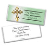 Communion Personalized Chocolate Bar Wrappers Gold Cross