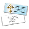 Communion Personalized Chocolate Bar Wrappers Gold Cross