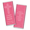 Communion Personalized Chocolate Bar Wrappers Elegant Cross