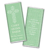 Communion Personalized Chocolate Bar Wrappers Elegant Cross