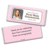 Communion Personalized Chocolate Bar Wrappers Photo Criss Cross