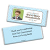 Communion Personalized Chocolate Bar Wrappers Photo Criss Cross