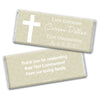 Communion Personalized Chocolate Bar Wrappers Initial Cross