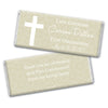 Communion Personalized Chocolate Bar Wrappers Initial Cross