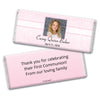 Communion Personalized Chocolate Bar Wrappers Photo, Cross & Scroll