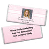 Communion Personalized Chocolate Bar Wrappers Photo, Cross & Scroll