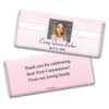 Communion Personalized Chocolate Bar Wrappers Photo, Cross & Scroll